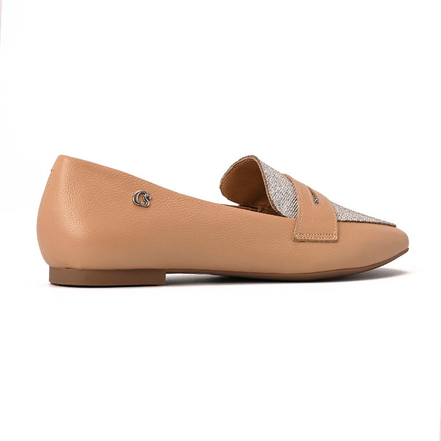 MOCASÍN NUDE CON APLIQUES