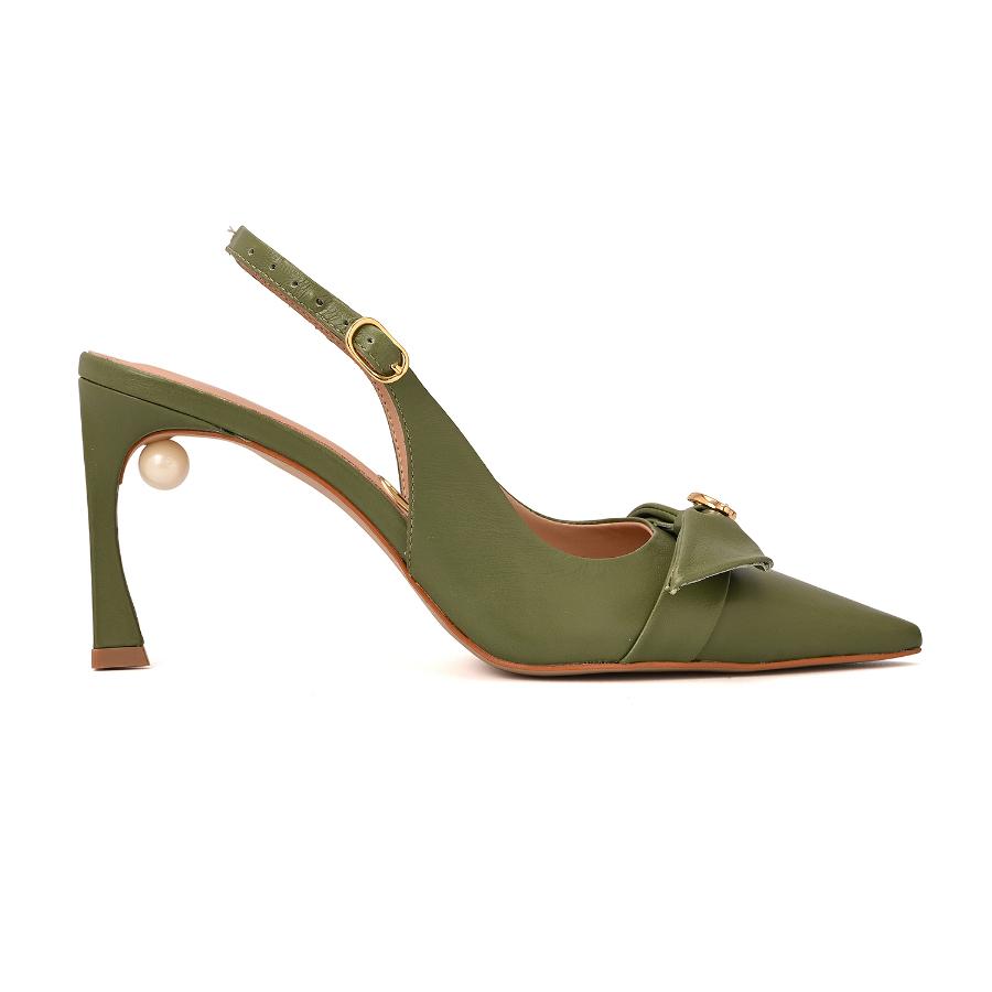 STILETTO VERDE CON LAZO