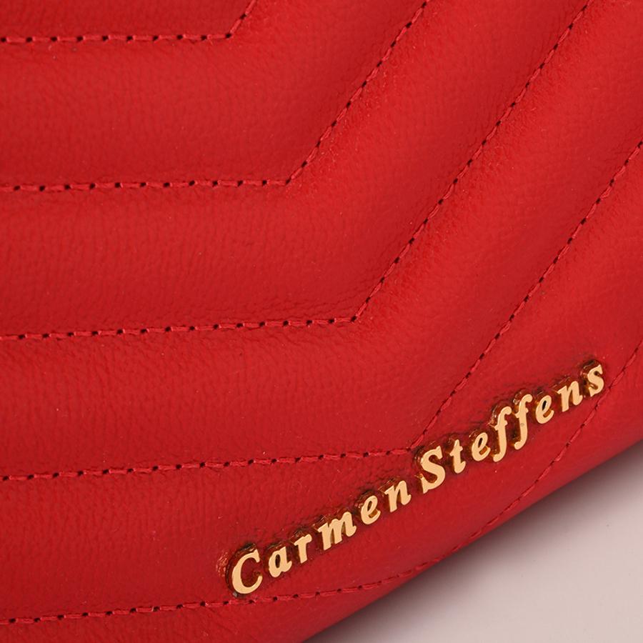 CARTERA ROJA CON TEXTURA
