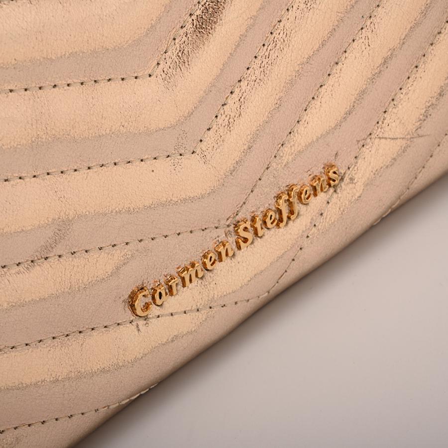 CARTERA DORADA CON TEXTURA