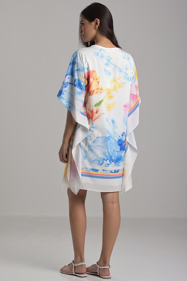VESTIDO CON ESTAMPADO FLORES