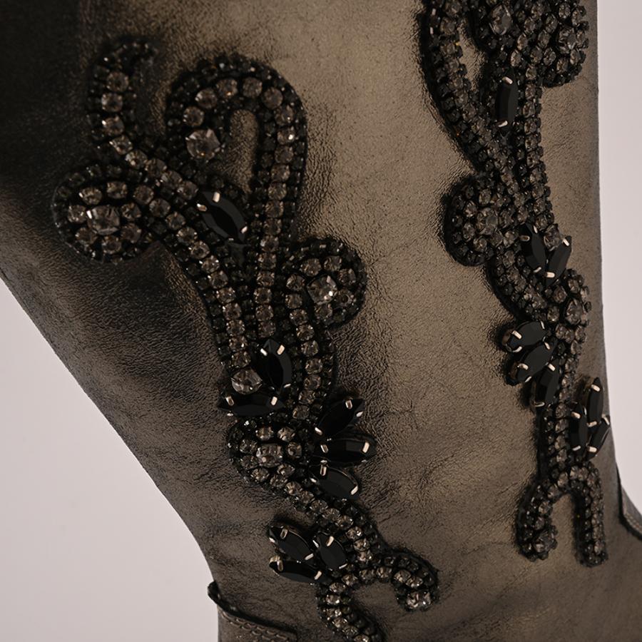 BOTA GRAFITO CON BRILLO