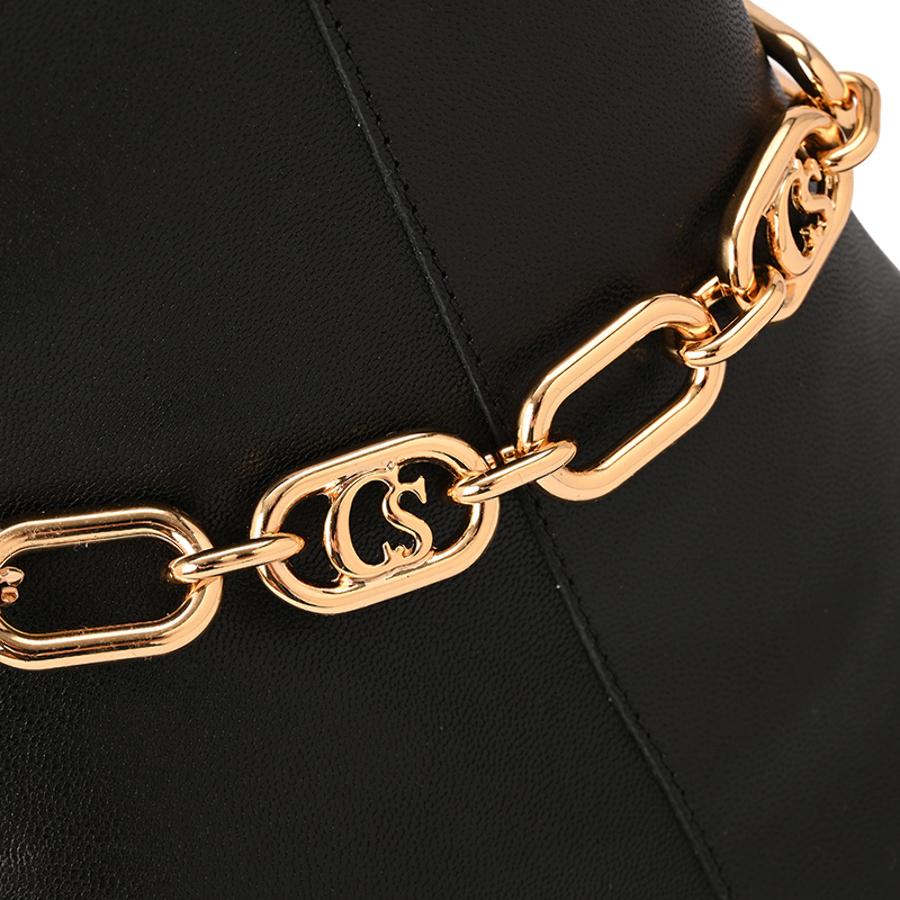 BOTA NEGRA CON PULSERA CS