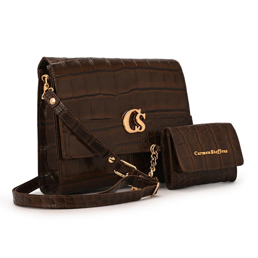 CARTERA CAFÉ CON MONEDERO CS