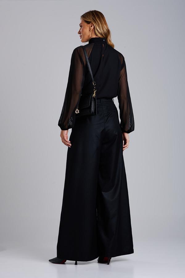 BLUSA MANGA CON TRANSPARENCIA