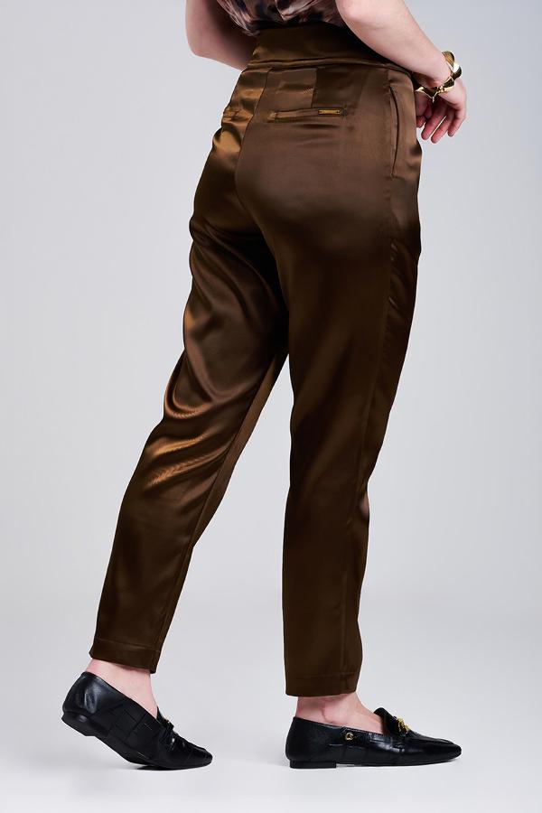 PANTALON SATINADO CON CINTURON