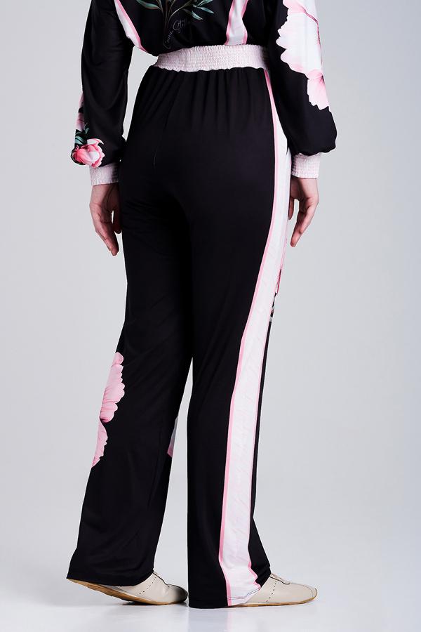 PANTALON CON ESTAMPADO FLOR