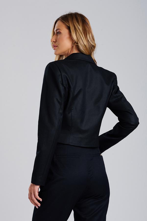 BLAZER NEGRO CROPPED