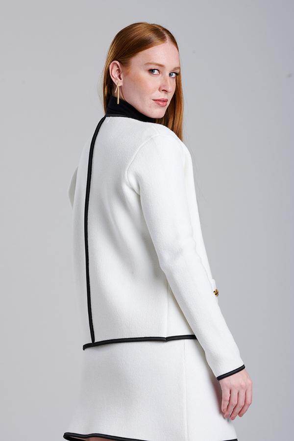 CHAQUETA DE LANILLA BICOLOR