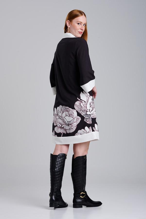 VESTIDO CON ESTAMPADO FLOR