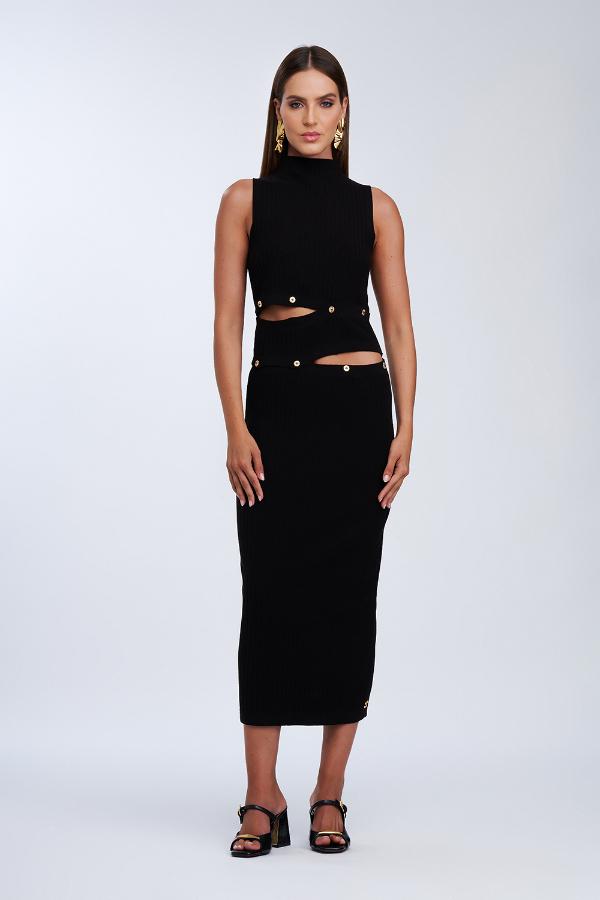 VESTIDO NEGRO TRICOT