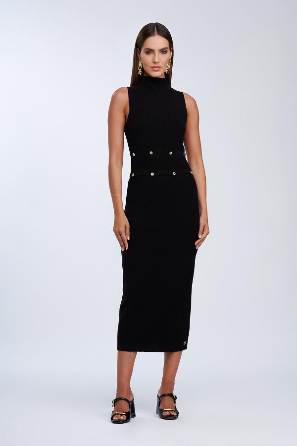 VESTIDO NEGRO TRICOT