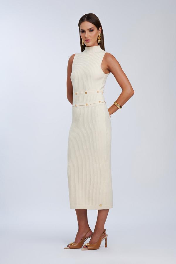 VESTIDO BEIGE TRICOT