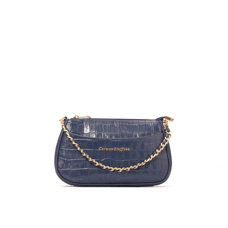 CARTERA AZUL CON CADENA CS