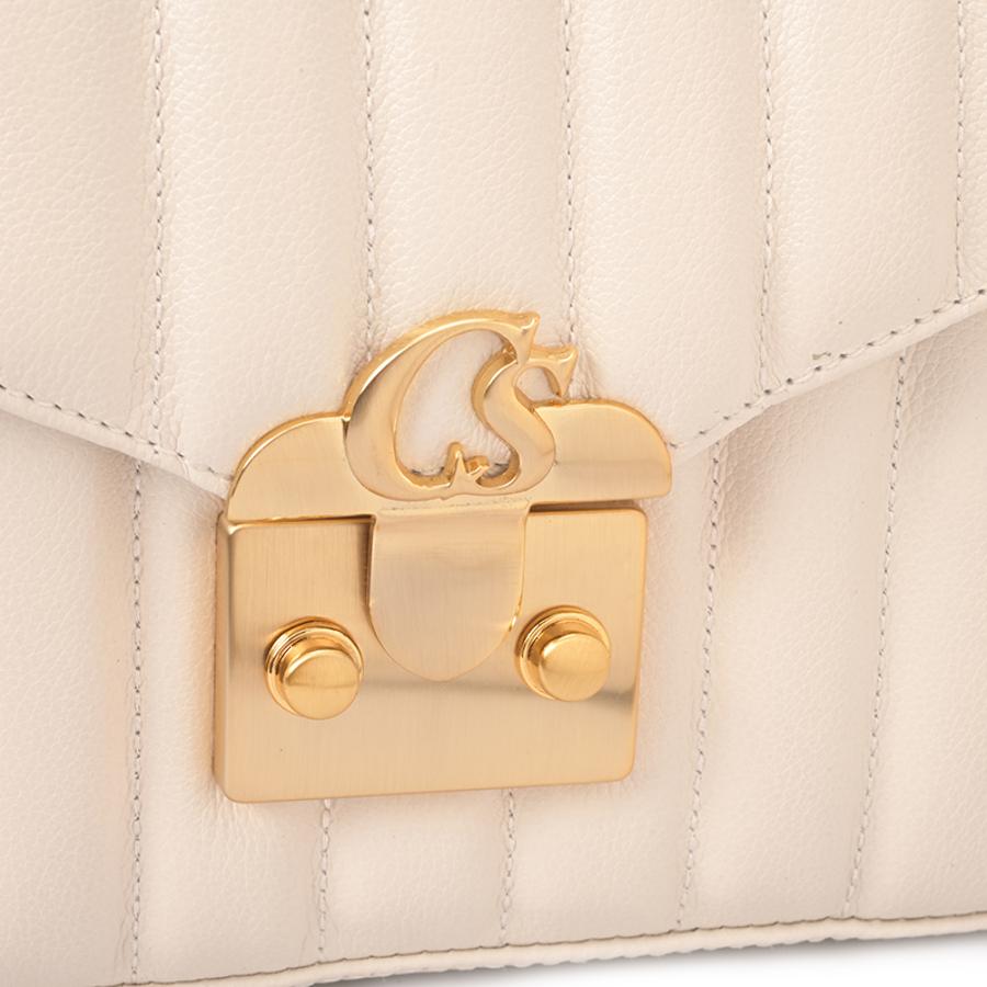 CARTERA BLANCO CON TACHAS CS
