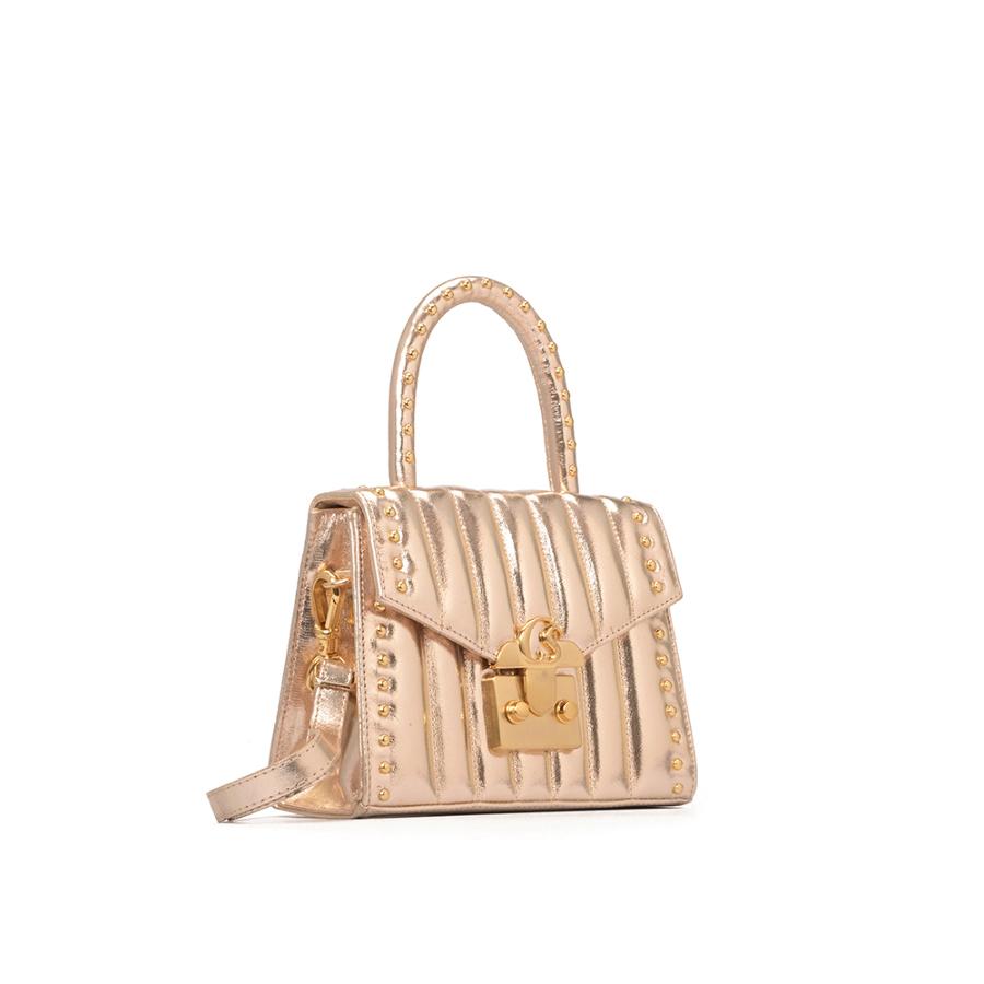 CARTERA DORADO CON TACHAS CS