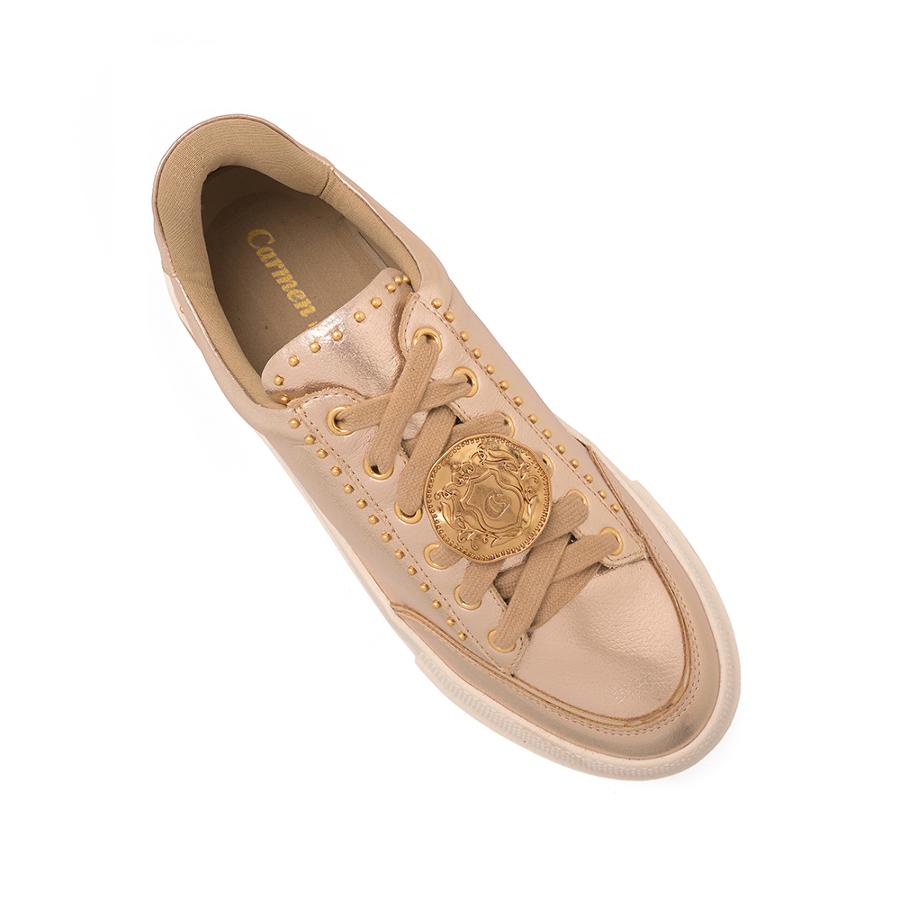 ZAPATILLA DORADA CON MEDALLA