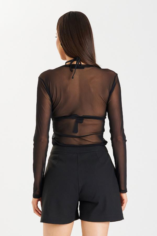 BLUSA CON TRANSPARENCIA CS
