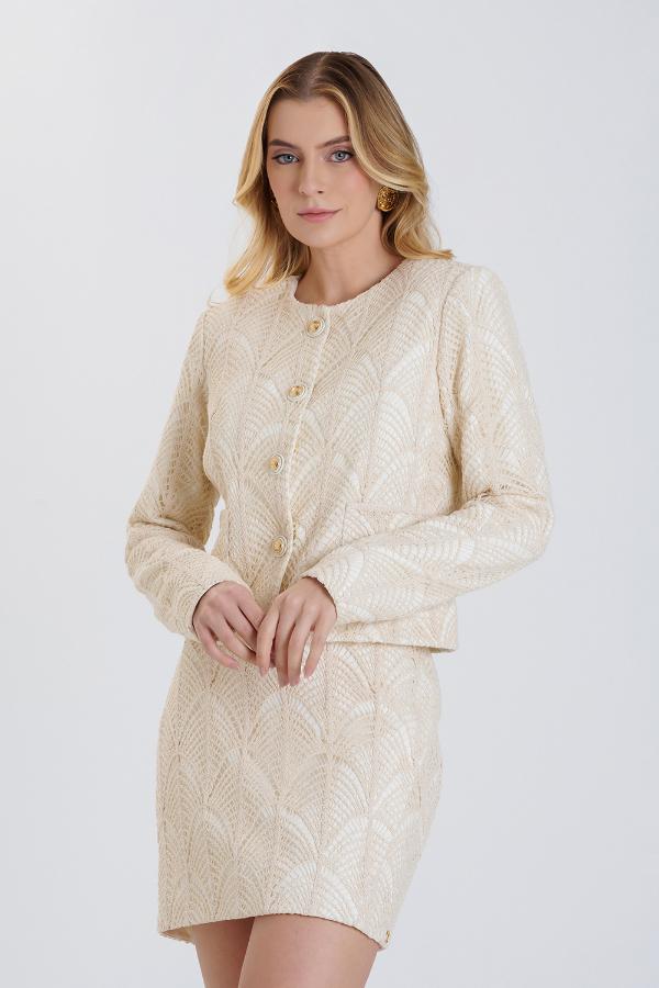 CHAQUETA CON TEJIDO CS