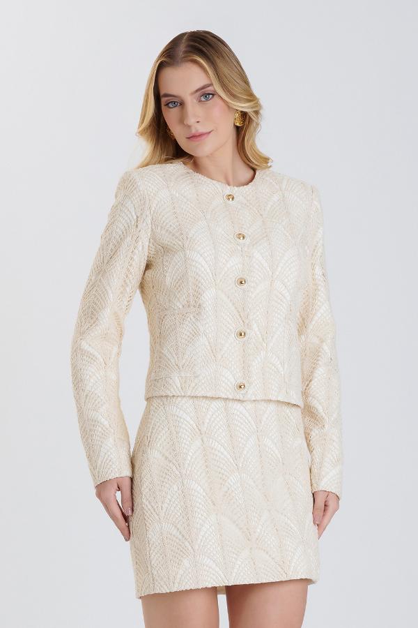 CHAQUETA CON TEJIDO CS