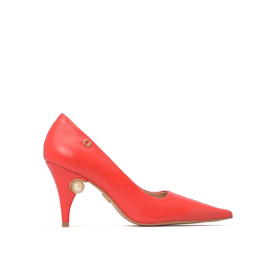 STILETTO ROJO INTENSO CON ACCESORIO