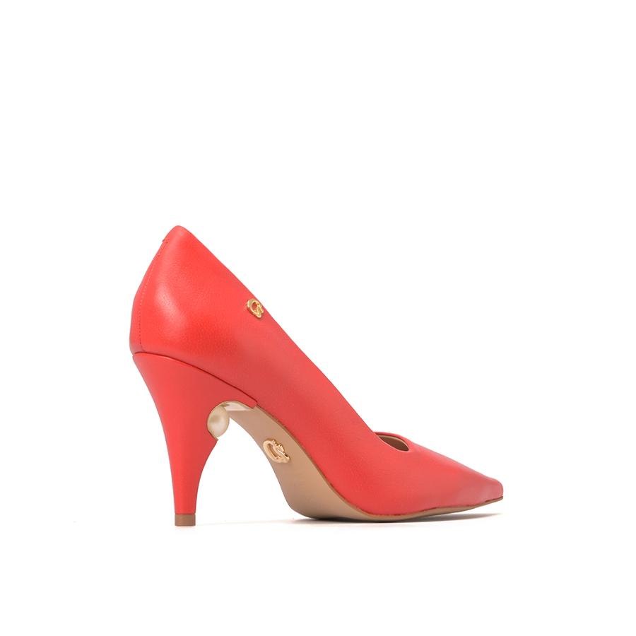 STILETTO ROJO INTENSO CON ACCESORIO