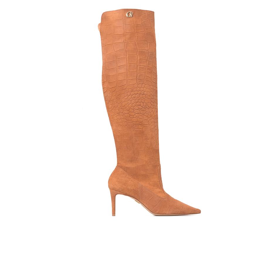 BUCANERA CAMEL GAMUZA CON TEXTURA