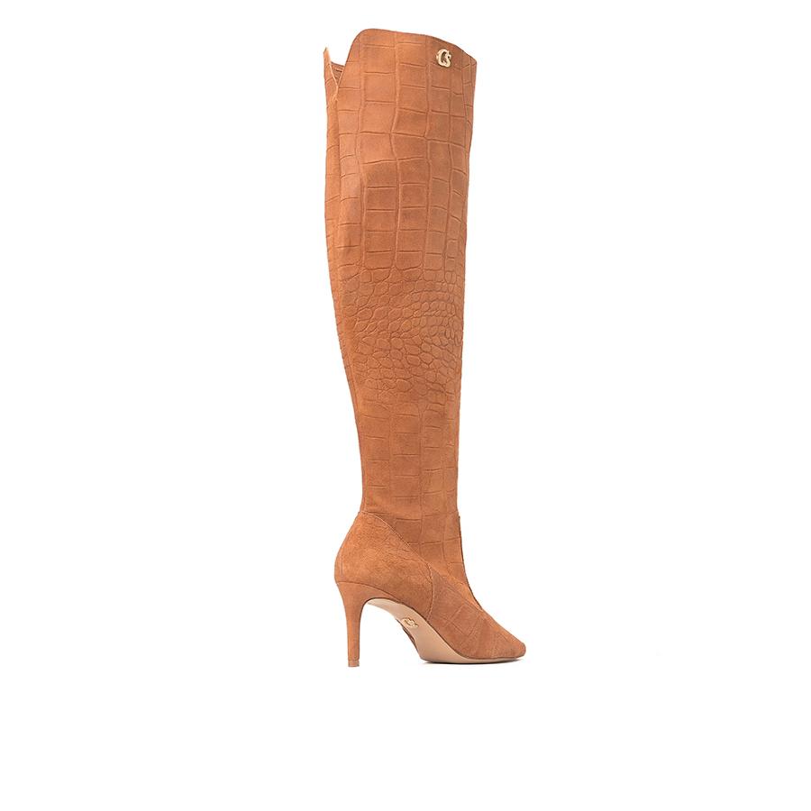 BUCANERA CAMEL GAMUZA CON TEXTURA