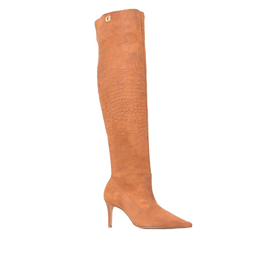 BUCANERA CAMEL GAMUZA CON TEXTURA