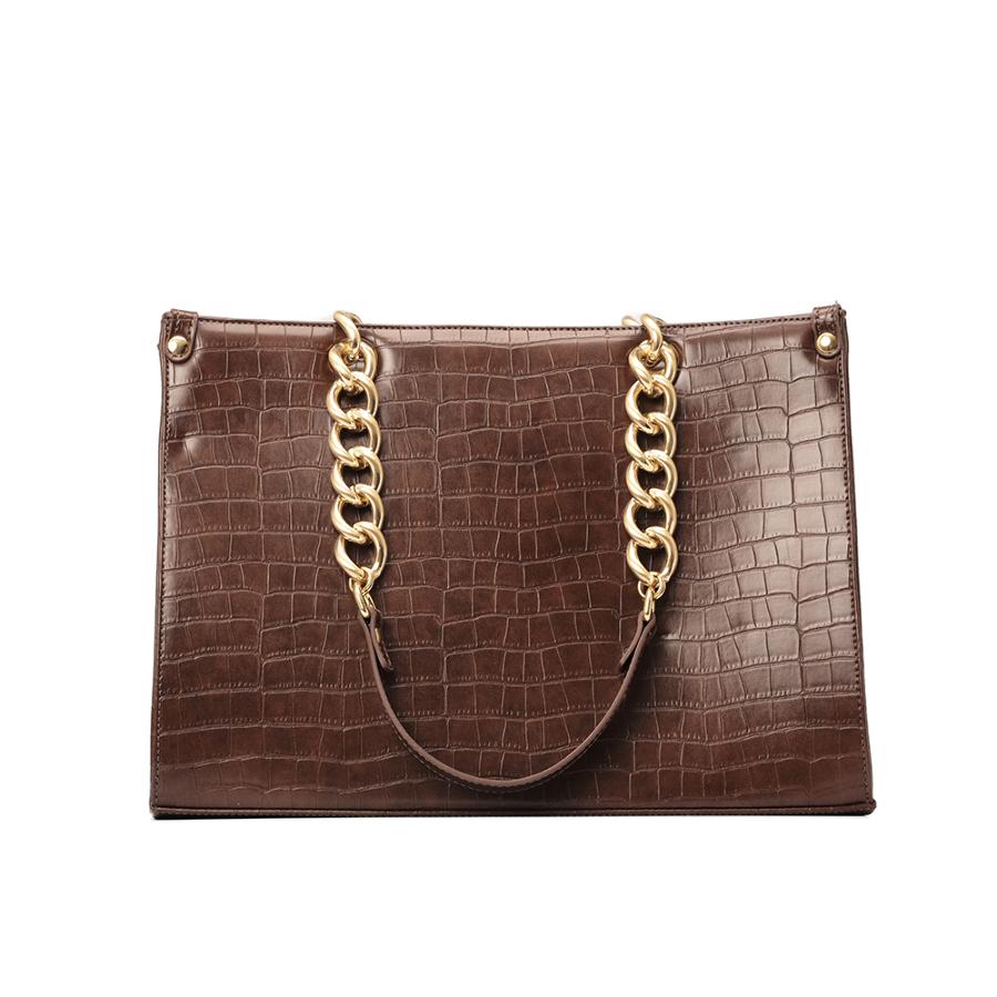 CARTERA MARRON CON CADENA CS CLUB