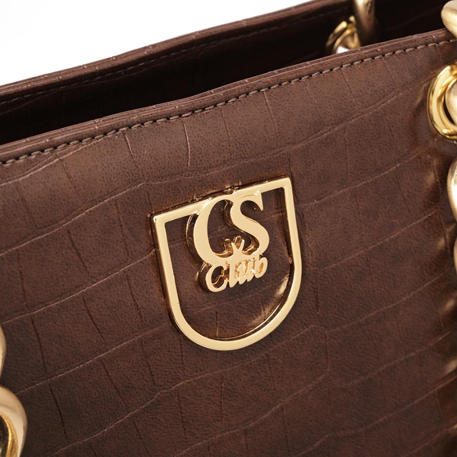 CARTERA MARRON CON CADENA CS CLUB