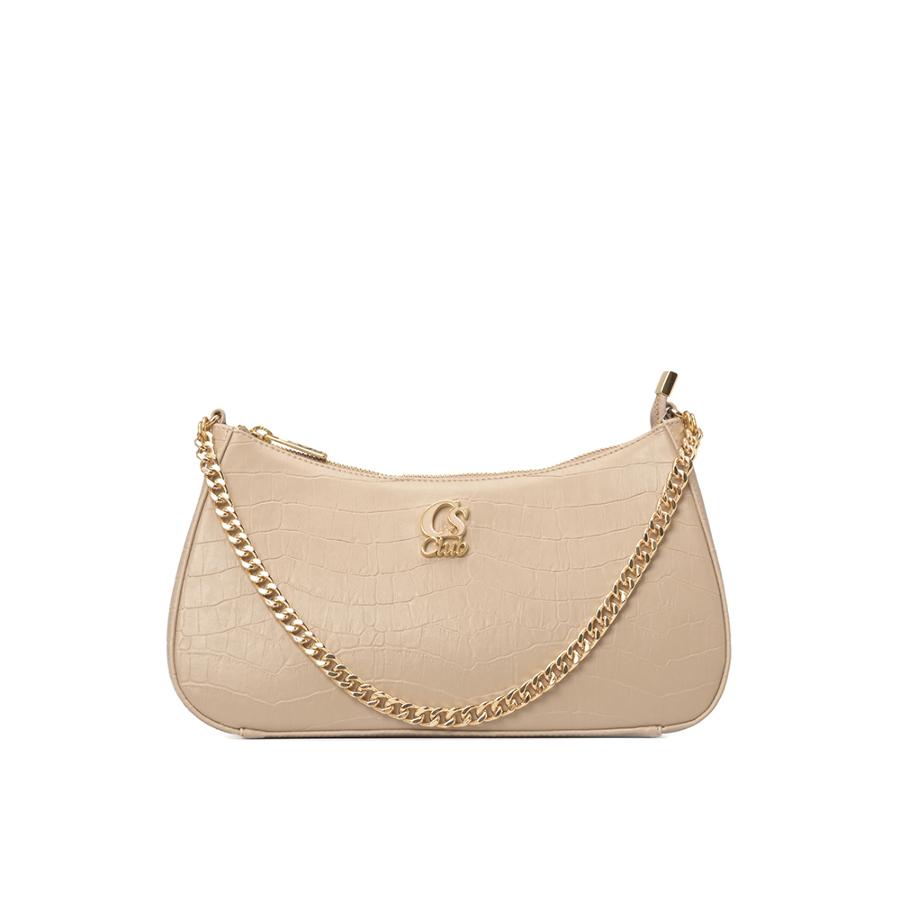 CARTERA BEIGE CON TTEXTURA CS CLUB