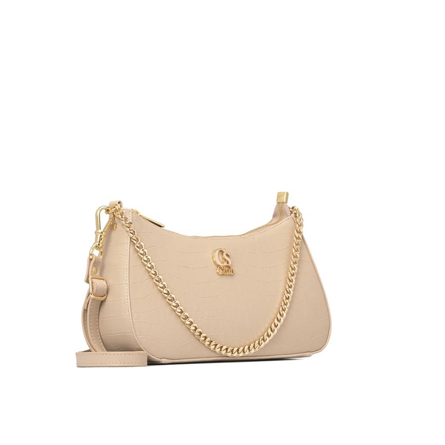 CARTERA BEIGE CON TTEXTURA CS CLUB