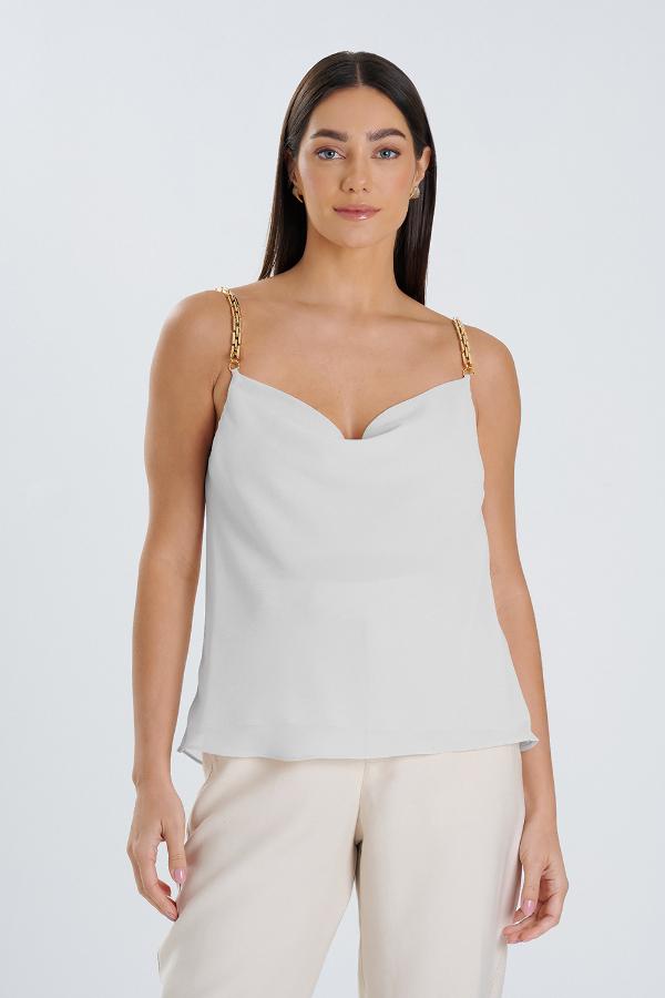 BLUSA CON TIRANTE CADENA
