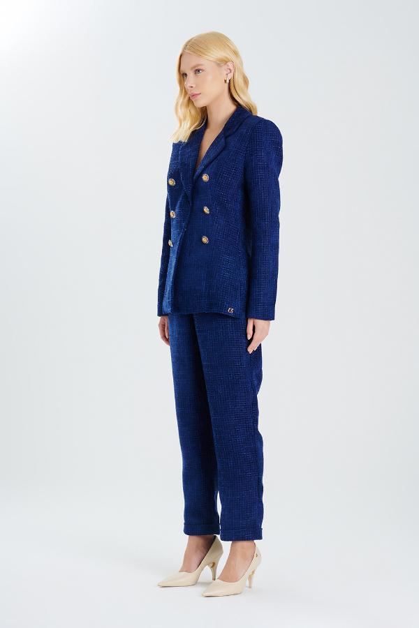 PANTALON DE VESTIR AZUL REY