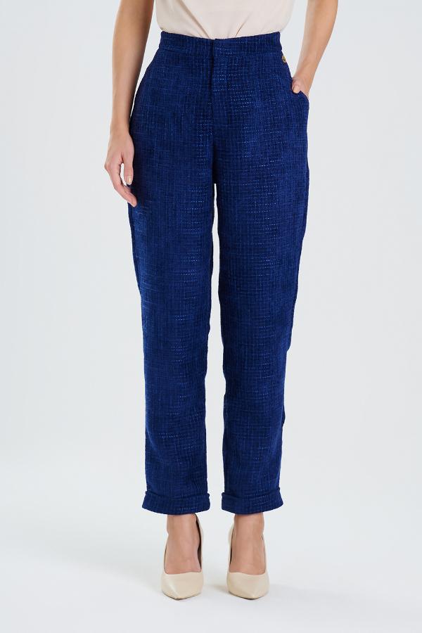 PANTALON DE VESTIR AZUL REY