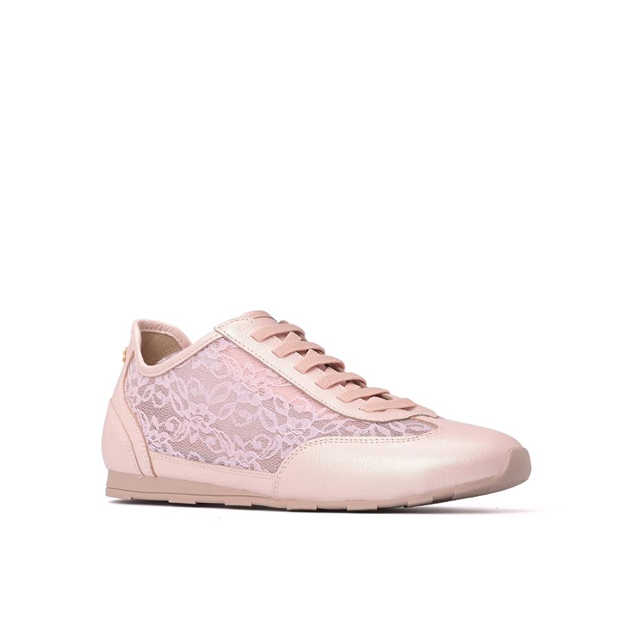 ZAPATILLA ROSA TORNASOL CON ENCAJE