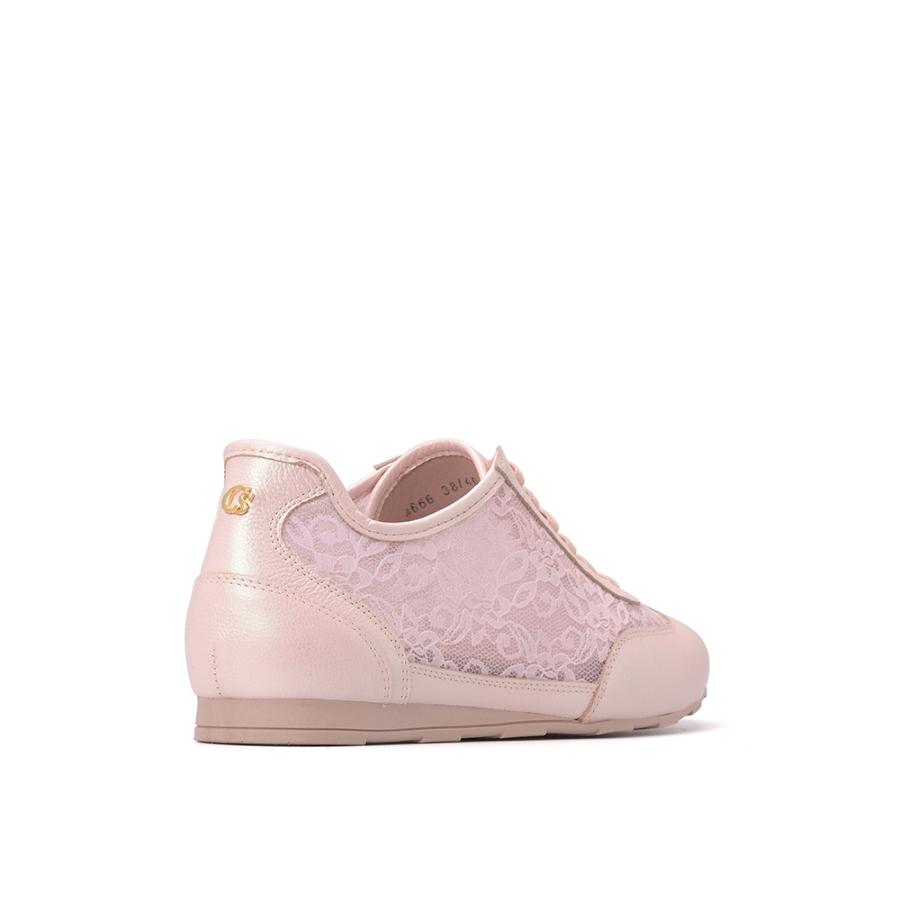ZAPATILLA ROSA TORNASOL CON ENCAJE