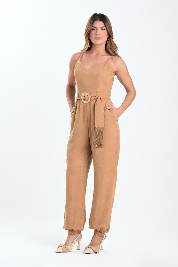 ENTERITO CAMEL CON CINTURON