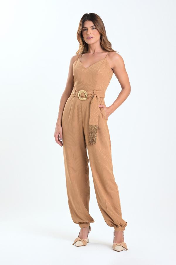 ENTERITO CAMEL CON CINTURON