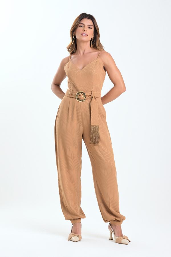 ENTERITO CAMEL CON CINTURON