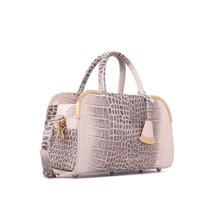 CARTERA CROCO EFECTO BICOLOR