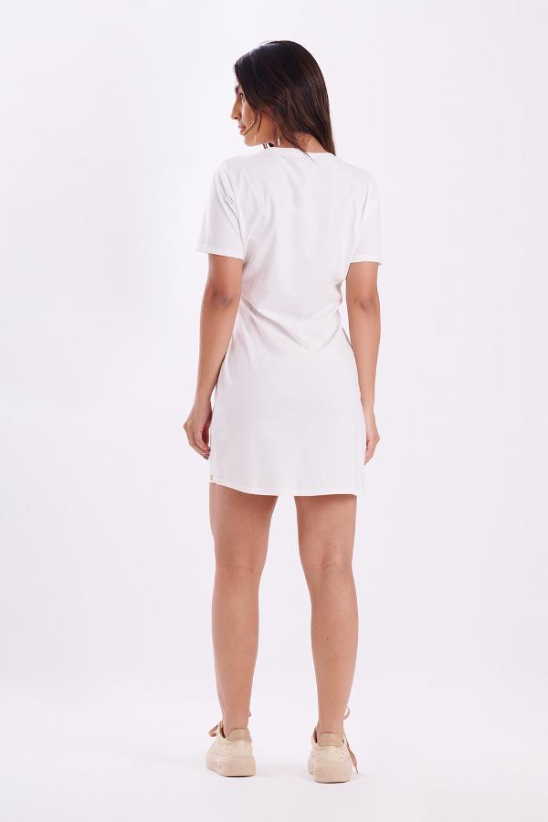 VESTIDO CORTO CON ESTAMPADO COLIBRI