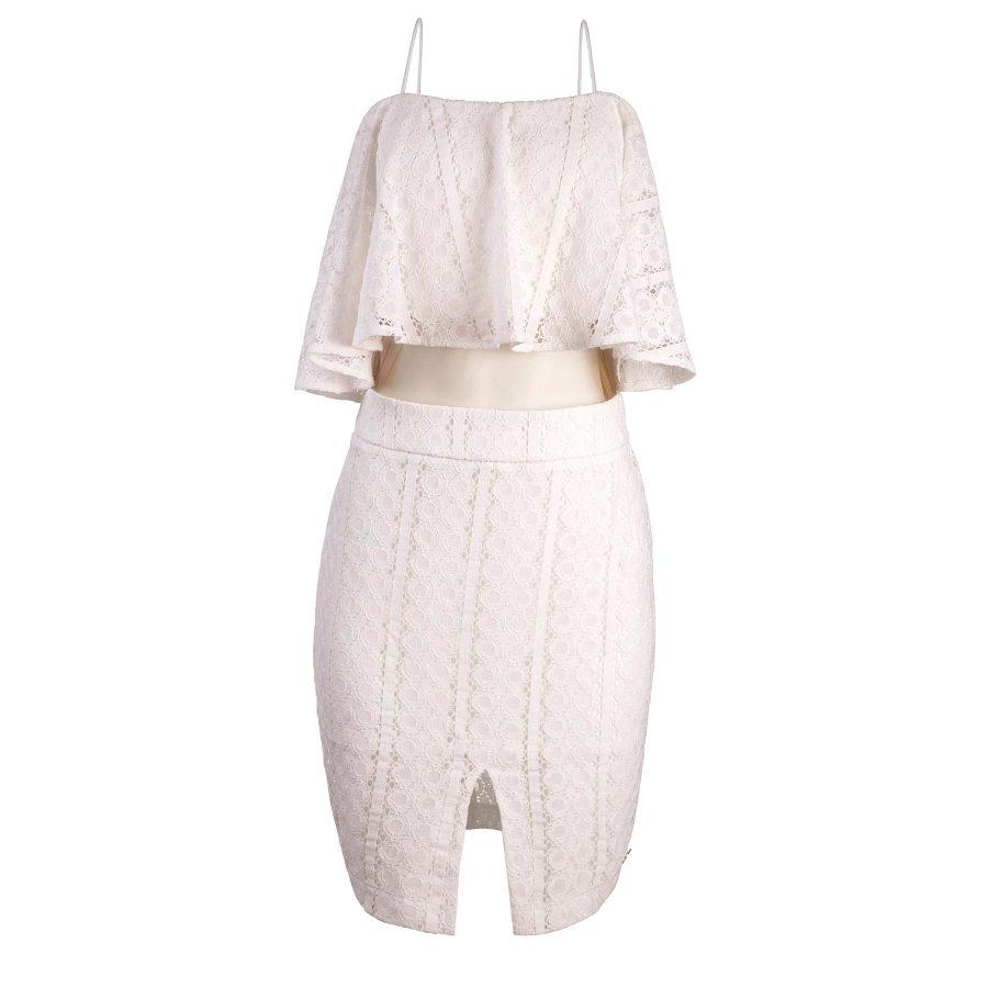 VESTIDO BLANCO CORTO DE TIRAS